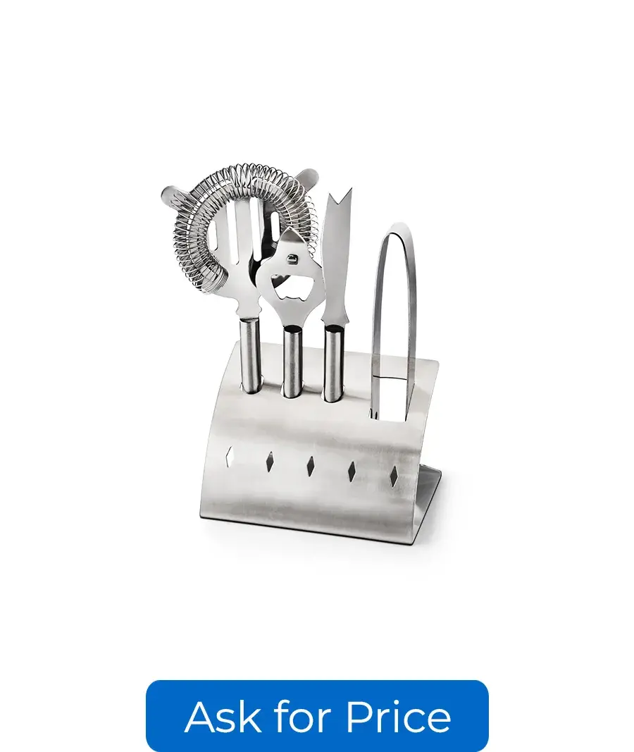 04Pc Bar Tool Set with SS D-Stand