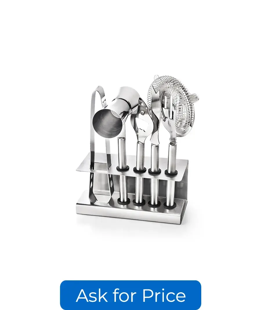 05Pc Bar Tool Set with SS Rectangular Stand-2