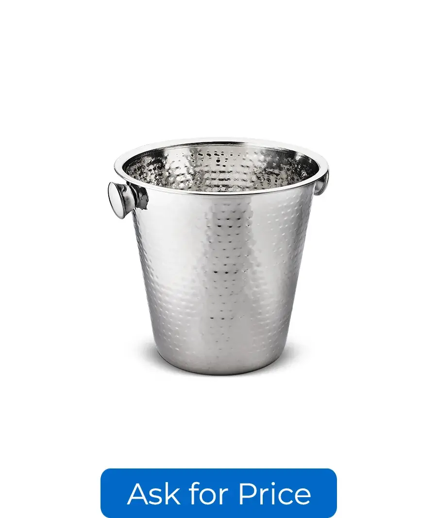 Hammered Tone design double wall wine bucket