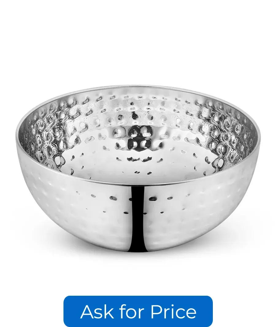 Inside Beading Bowl HAMMERED