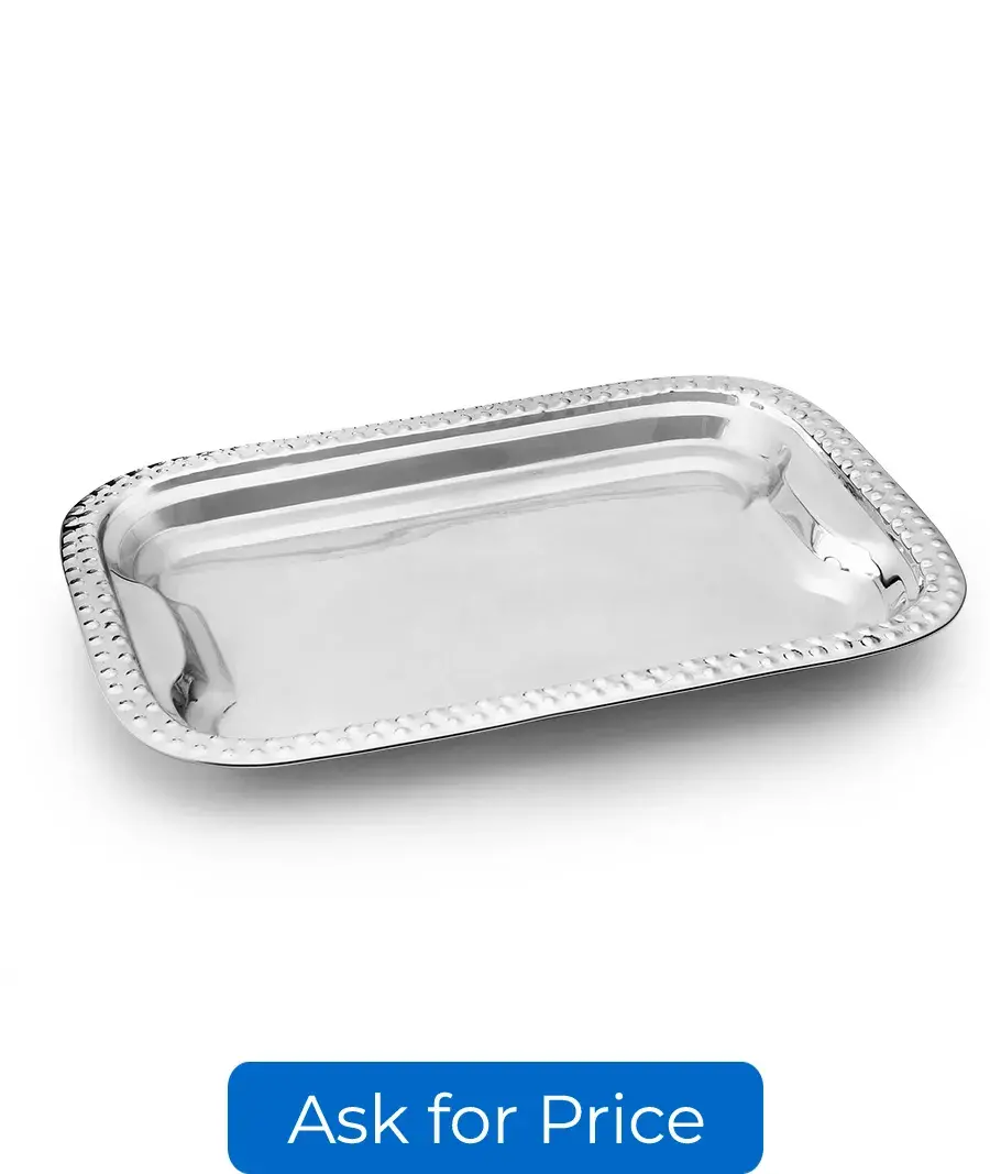 Rectangular Tray Strep with Design-25 CM