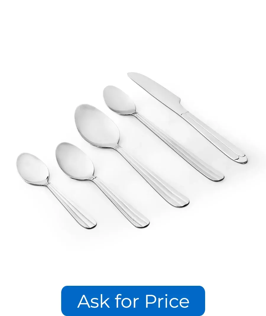 Cutlery with line design