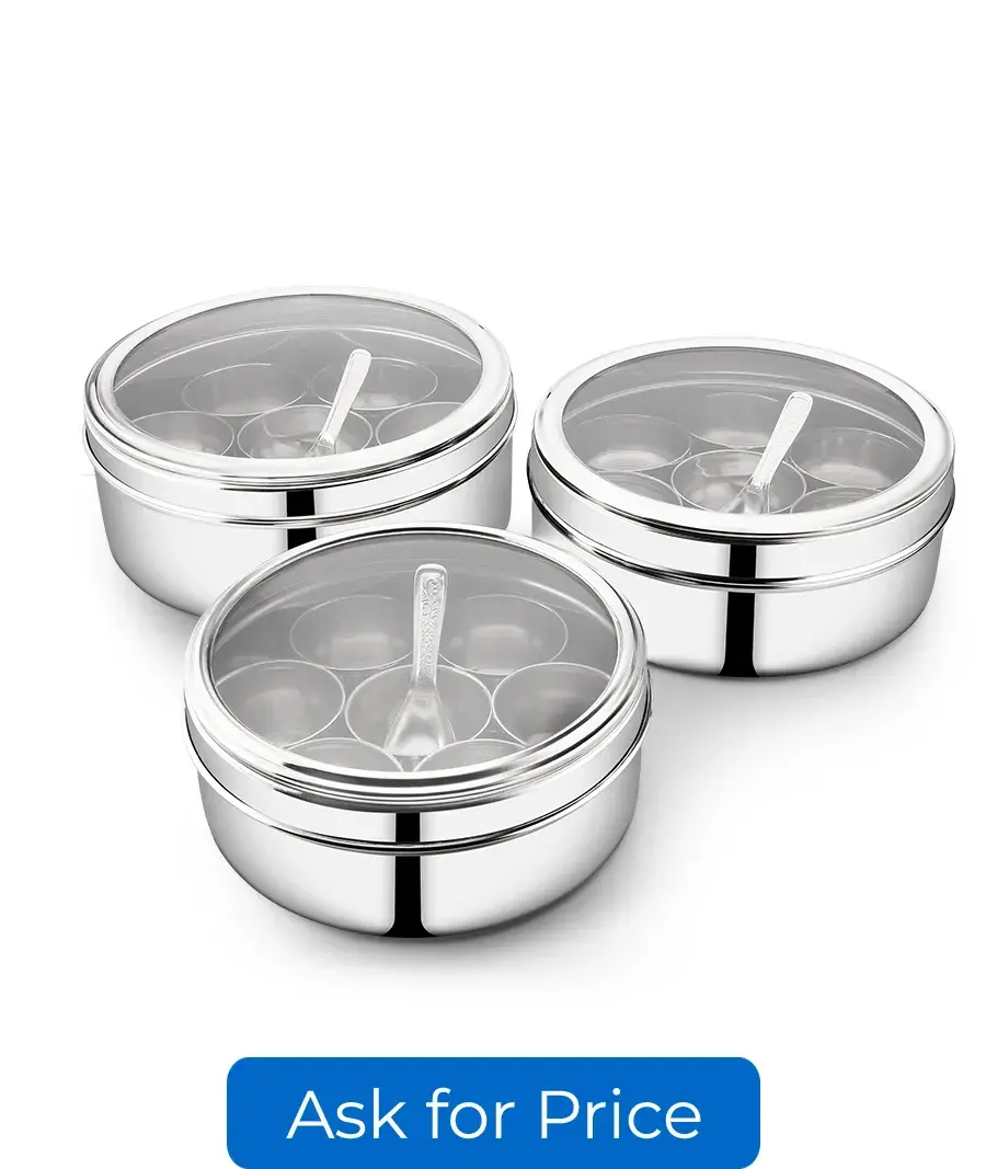 Spice Box Organizer Container (Masala Box) 12X5.5 14.5X7.5 17